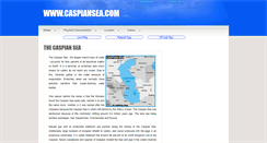 Desktop Screenshot of caspiansea.com